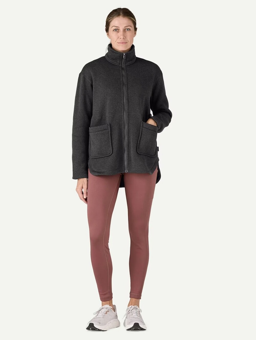 Patagonia Women's Better Sweater Oversized Fleece Coat in Black Size Medium